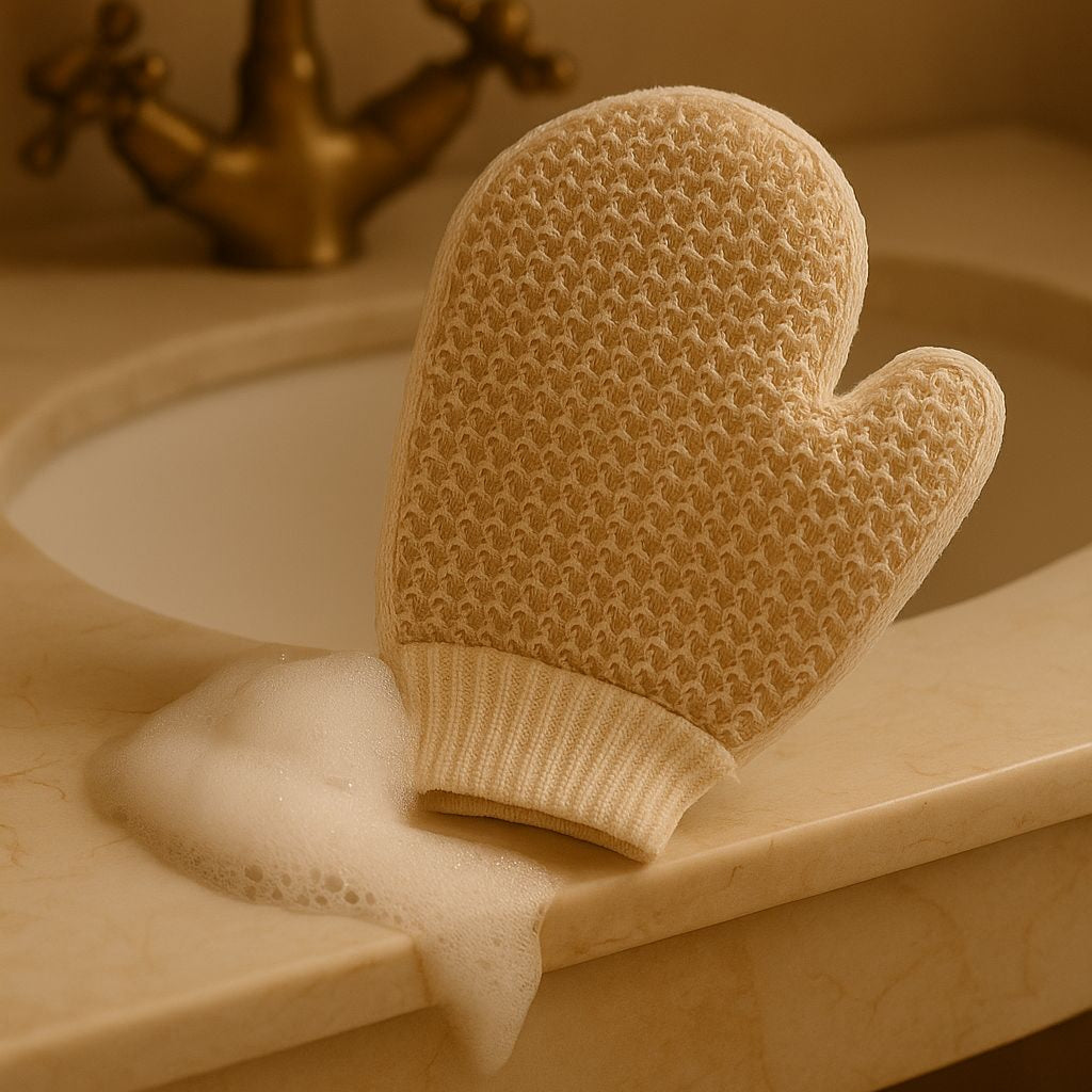 Gant exfoliant corps anti-poils incarnés2