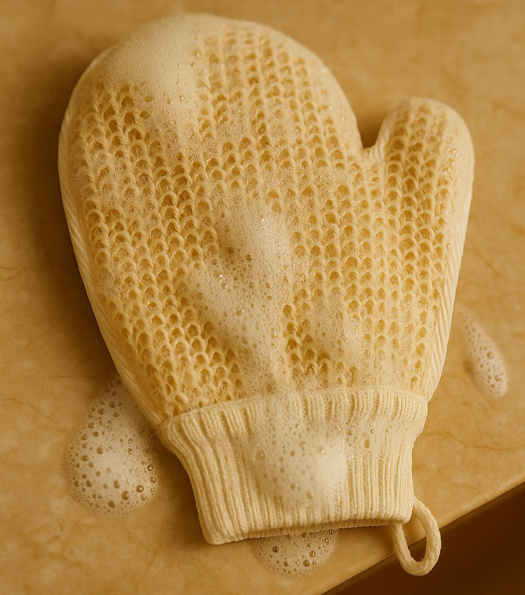 Gant exfoliant corps anti-poils incarnés bis