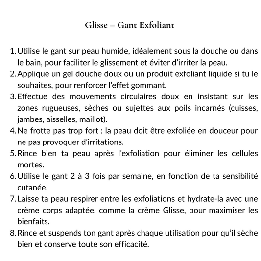 Gant exfoliant corps anti-poils incarnés